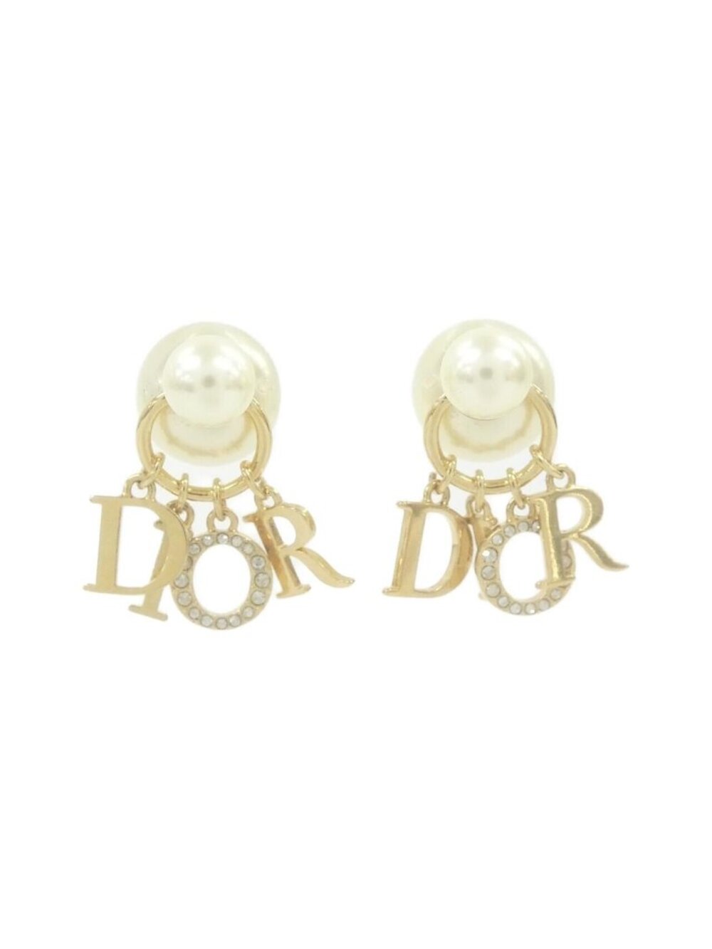 Dior Tribal Earrings Gold